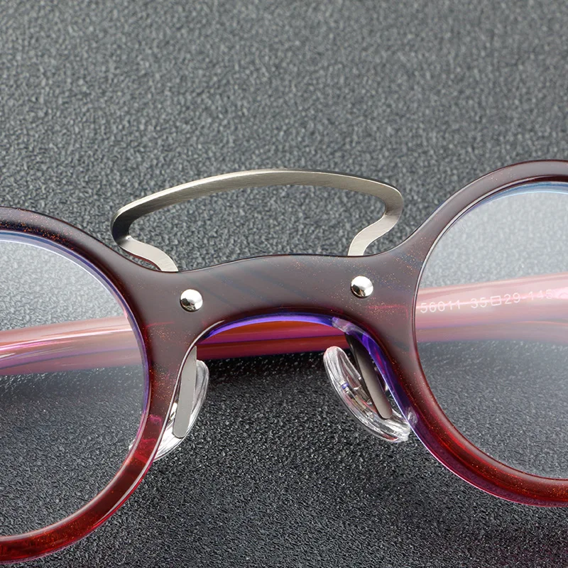 Очки круглые ручной работы винтажные ацетатная оправа для очков близорукости