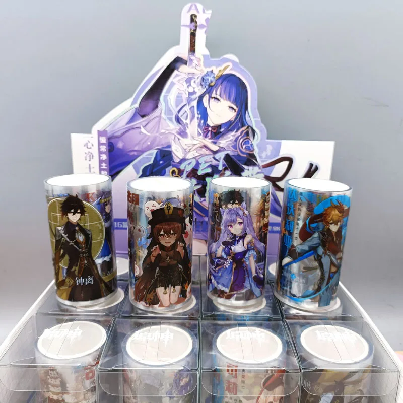 

Новинка 7,5 см * 2 м игра Genshin ударная лента Ke Qing, Zhong Li, Venti DIY декоративная клейкая лента этикетка наклейка подарок