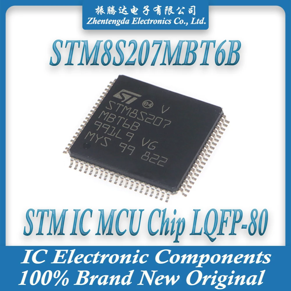 STM8S207MBT6B STM8S207MBT6 STM8S207MB STM8S207M STM8S207 STM8S STM8 STM IC MCU Chip LQFP-80 | Электронные компоненты и