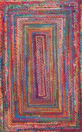 

Hand Braided Area Rug, 10' x 14', Multi