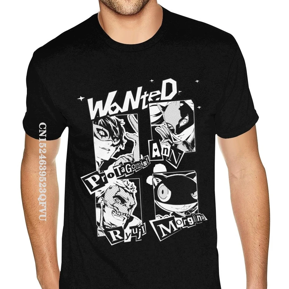 Персонализированная Рабочая Мужская футболка Persona 5 дюймов с рисунком в стиле
