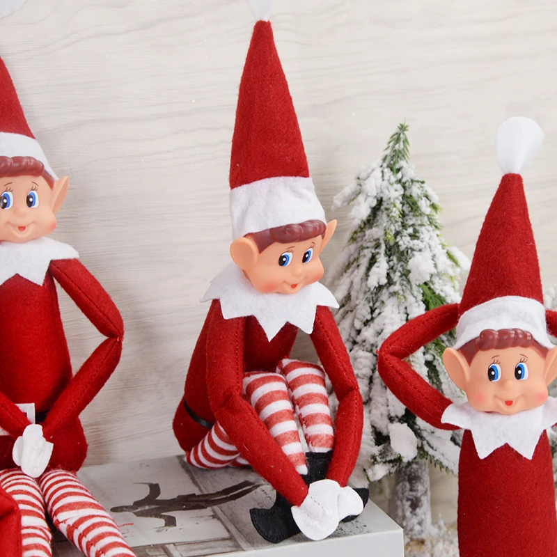 

Red Christmas Elf Doll Xmas Tree Pendant Merry Christmas Decorations for Home Natal Party Supplies Happy New Year 2023 Ornaments