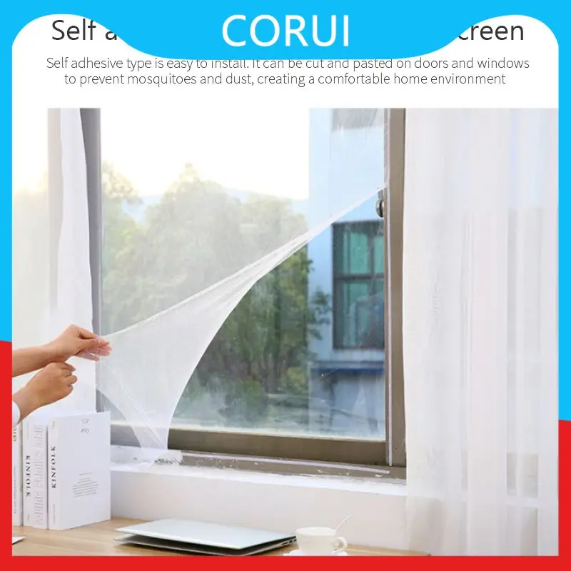 Insect mosquito windows with self-adhesive belt opening and closing mosquito nets can be cut, indoor fly nets, mosquito nets