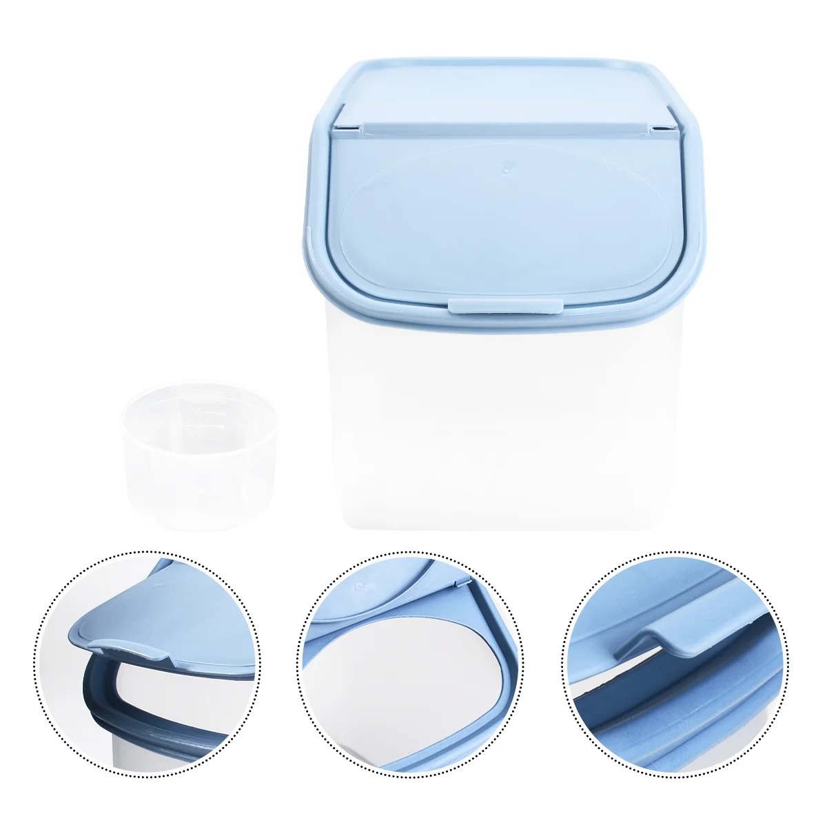 

1Pc Clamshell Rice Storage Box Large-Capacity Snack Organizer Containing Box