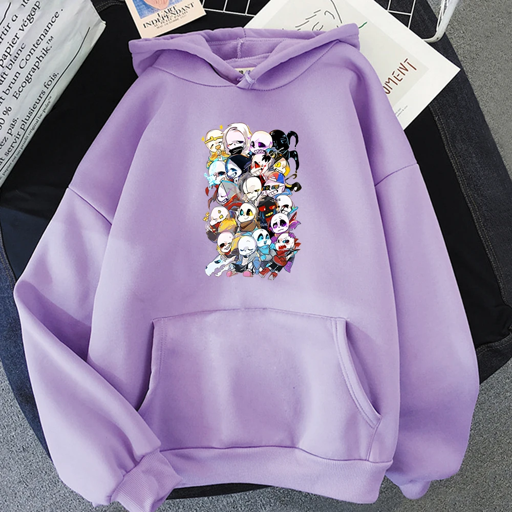 

Game Undertable Sans Hoodies Mens Clothes Graphic Printing Cartoon Hooded Sweatshirts Casual Hip Hop Long Sleeve Pullovers Hoody