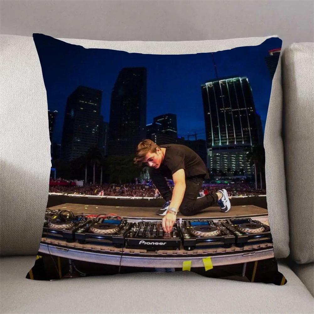 Декоративные Чехлы На Подушки Martin Garrix 45x45 См Квадратные Пододеяльники Из