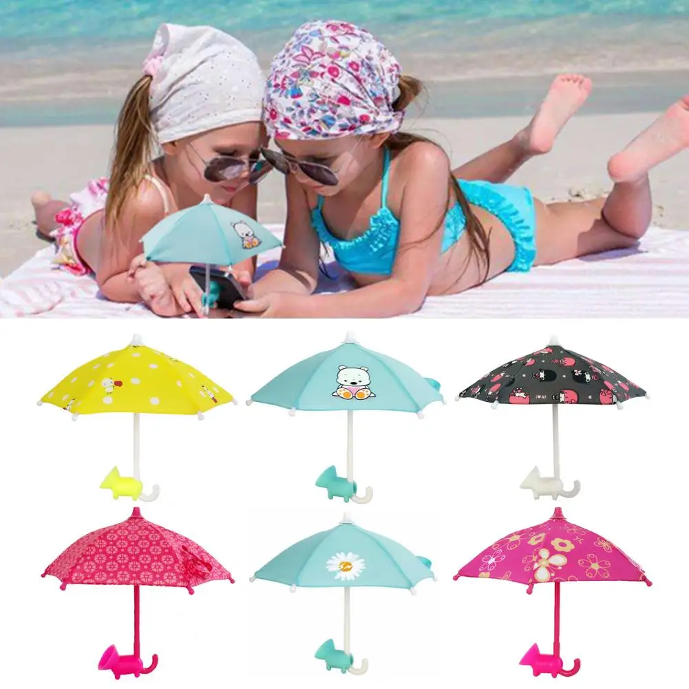 

Lightweight Useful Lovely Smart Phone Umbrella Mount Bumper Cloth Phone Umbrella Rack Universal for Outdoor