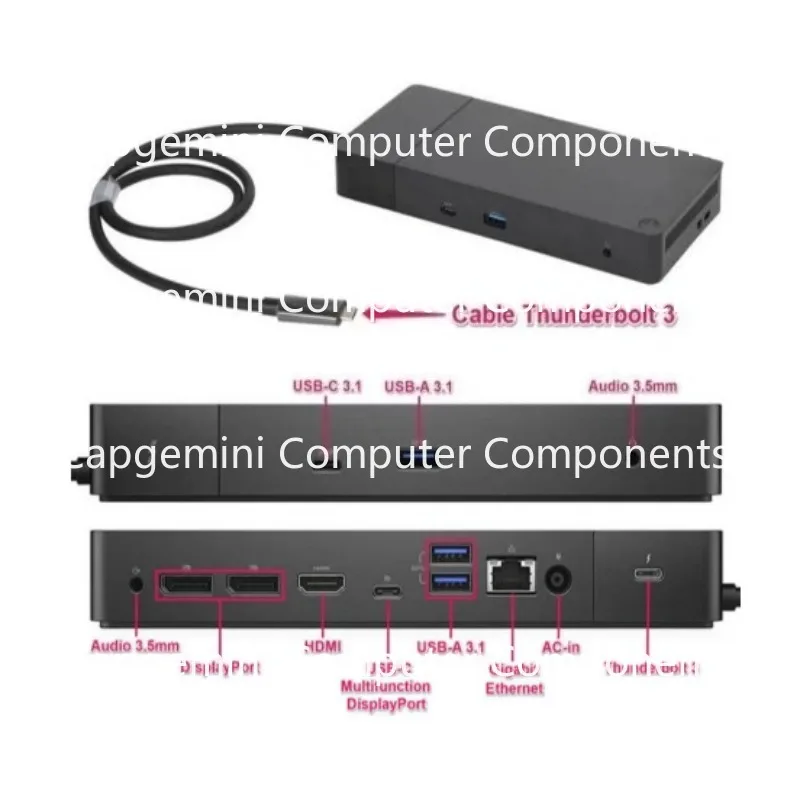 Фото Док-станция Dell Thunderbolt WD19TB с адаптером питания 180 Вт №4