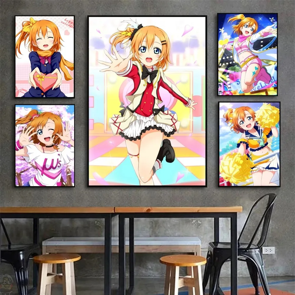 Аниме L-образный постер kfukao Honoka настенное искусство домашний декор для комнаты