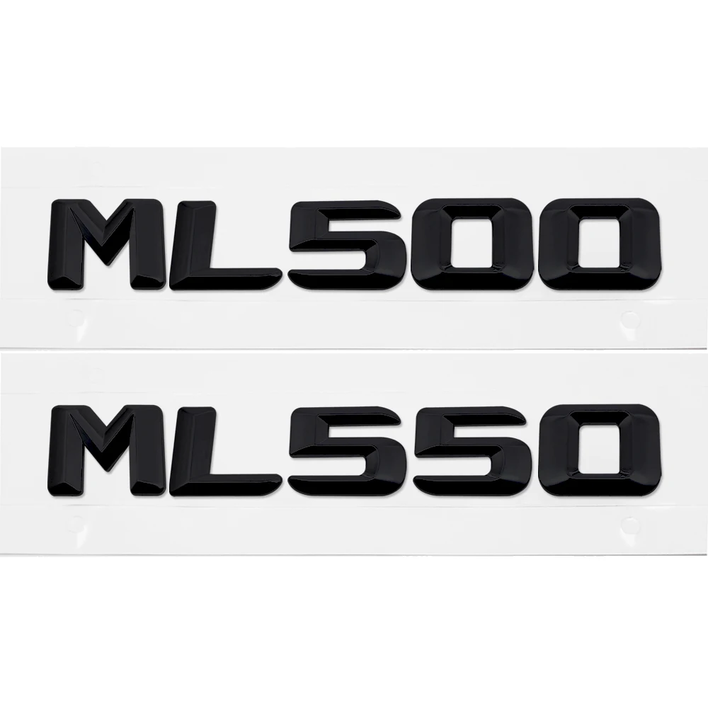 

For Mercedes Benz ML Class ML500 ML550 W163 W164 W166 Car Styling Chrome Number Letters Rear Trunk Emblem Badge Car Sticker