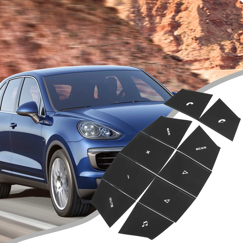 Преобразите свой интерьер Porsche Cayenne с помощью нашей черно-белой кнопки на руле