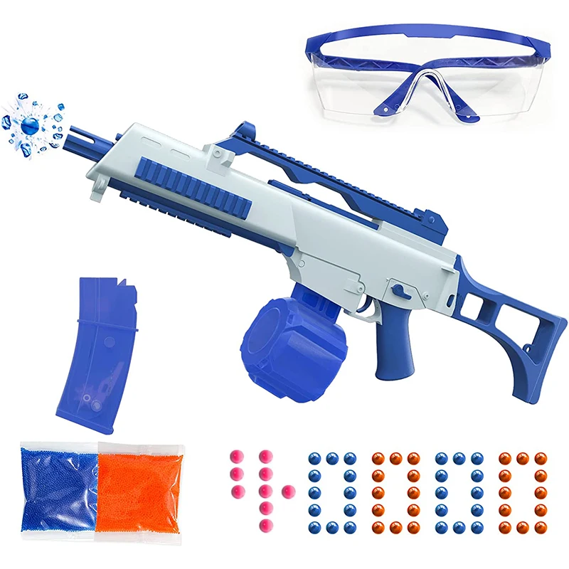 

Electric Gel Ball Blaster Automatic G36 Splatter Ball Gun with 40000 Water Beads Safety Goggle Battery Gel Ball Blaster for Boys