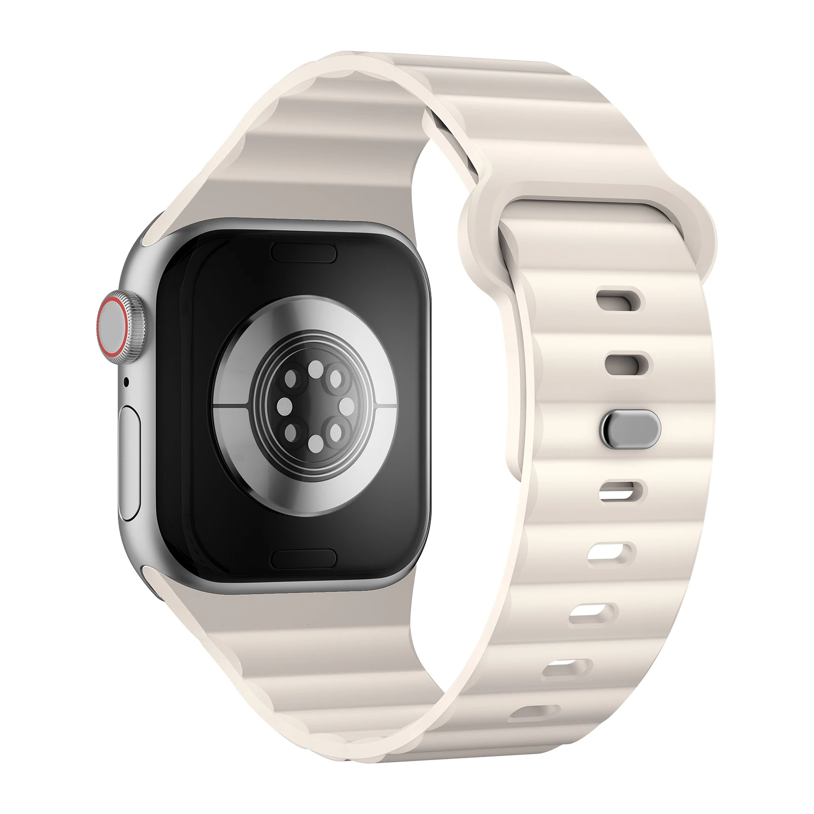 Фото Спортивные силиконовые ремешки для Apple Watch Band Ultra 2 49 мм, браслет correa для умных часов iwatch Series 9 8 7 6 SE, ремешки 45 мм 44 мм 42 мм №2