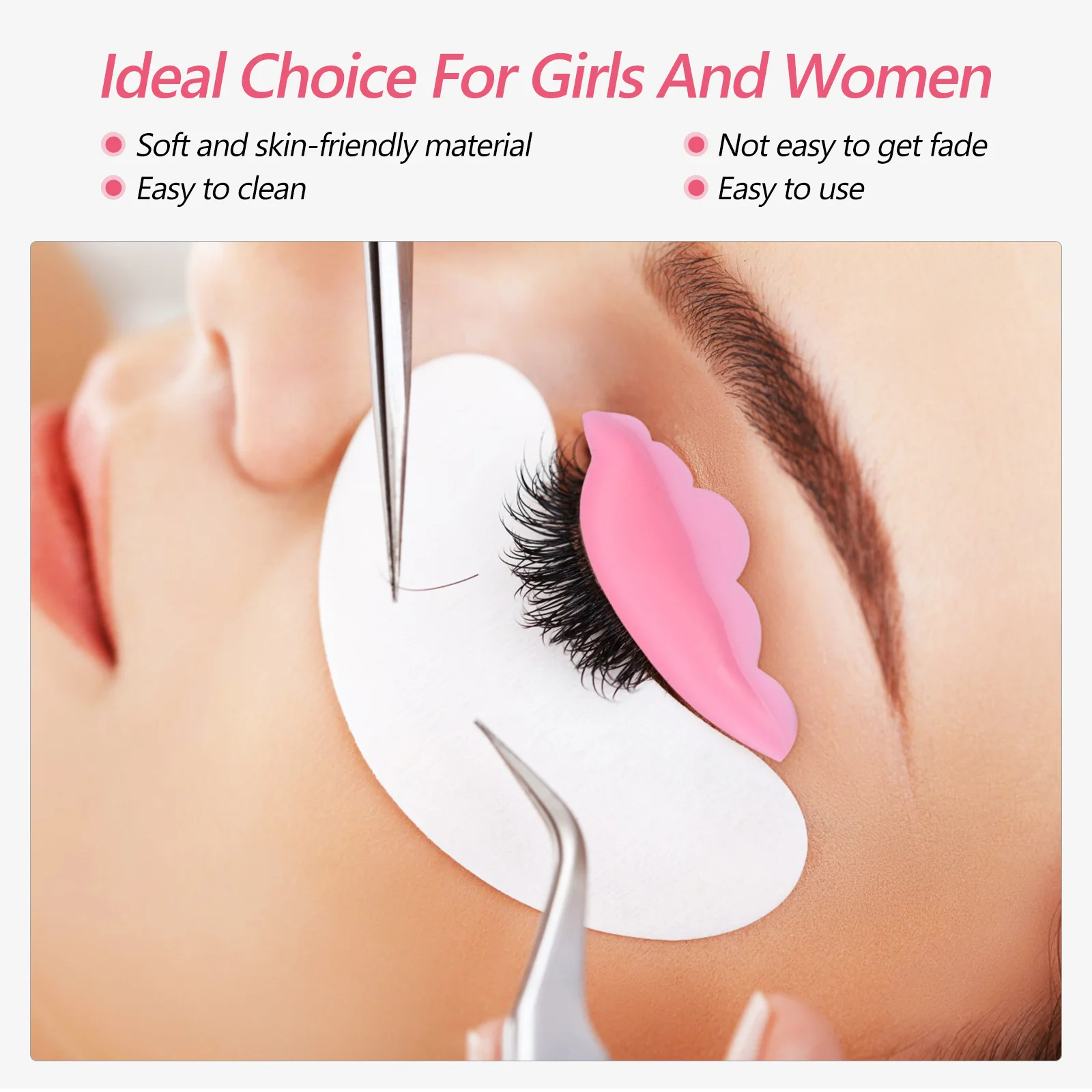 20 пар подушечек для завивки ресниц средний многоразовый силикагель