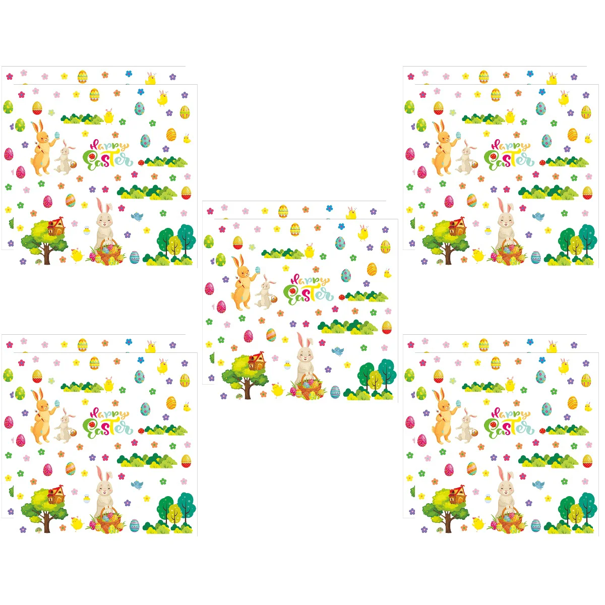 

5 наборов удобных праздничных практичных пасхальных узоров, съемные обои, наклейки на обои для вечерние