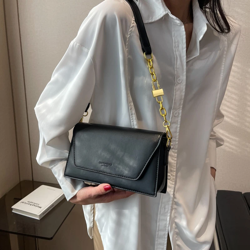 Green Flap Crossbody Bags for Women 2023 Spring Designer Fashion Trend Small Leather Shoulder Bag Handbags and Purses