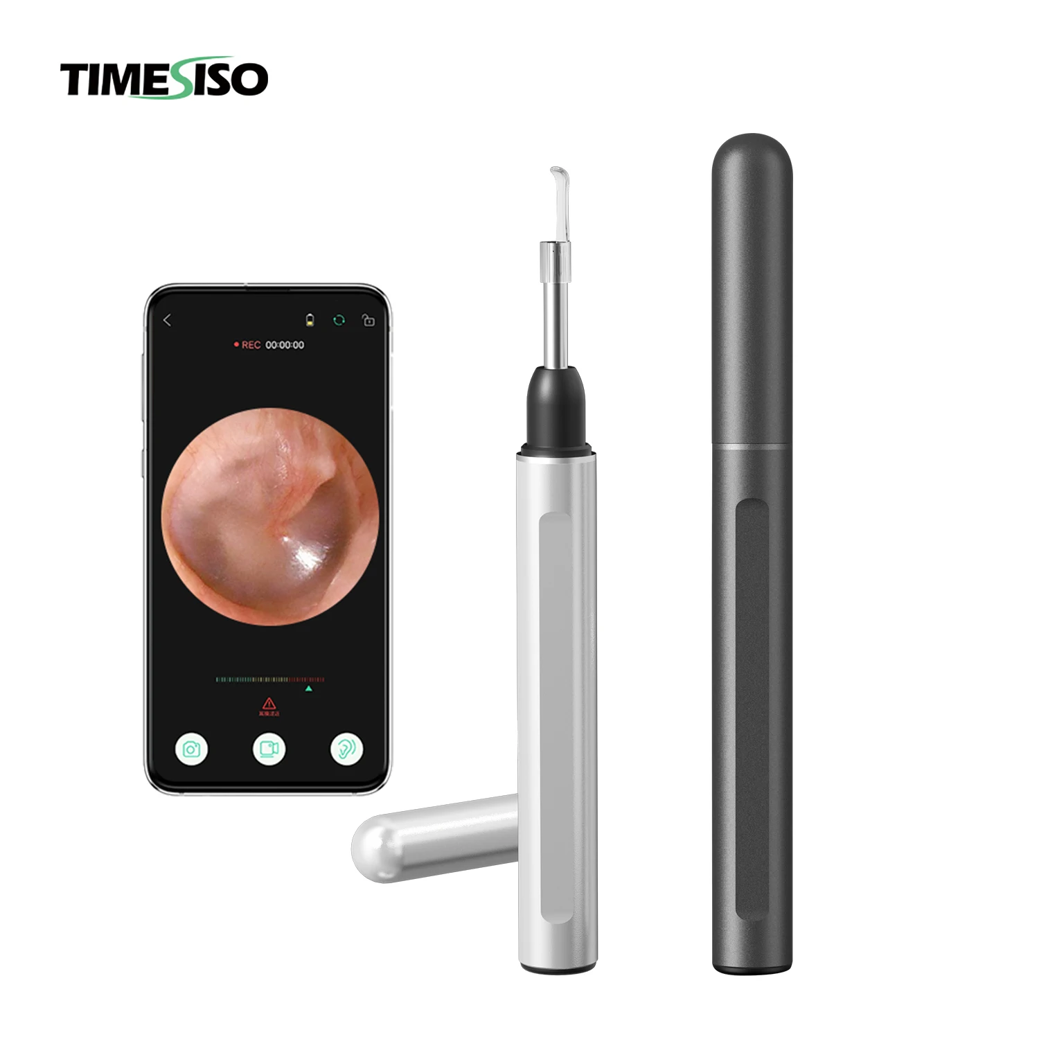 

Spiral Visual Ear Wax Pick Tool Vacuum Earwax Remover Video Otoscope Wifi Ear Cleaning Camera