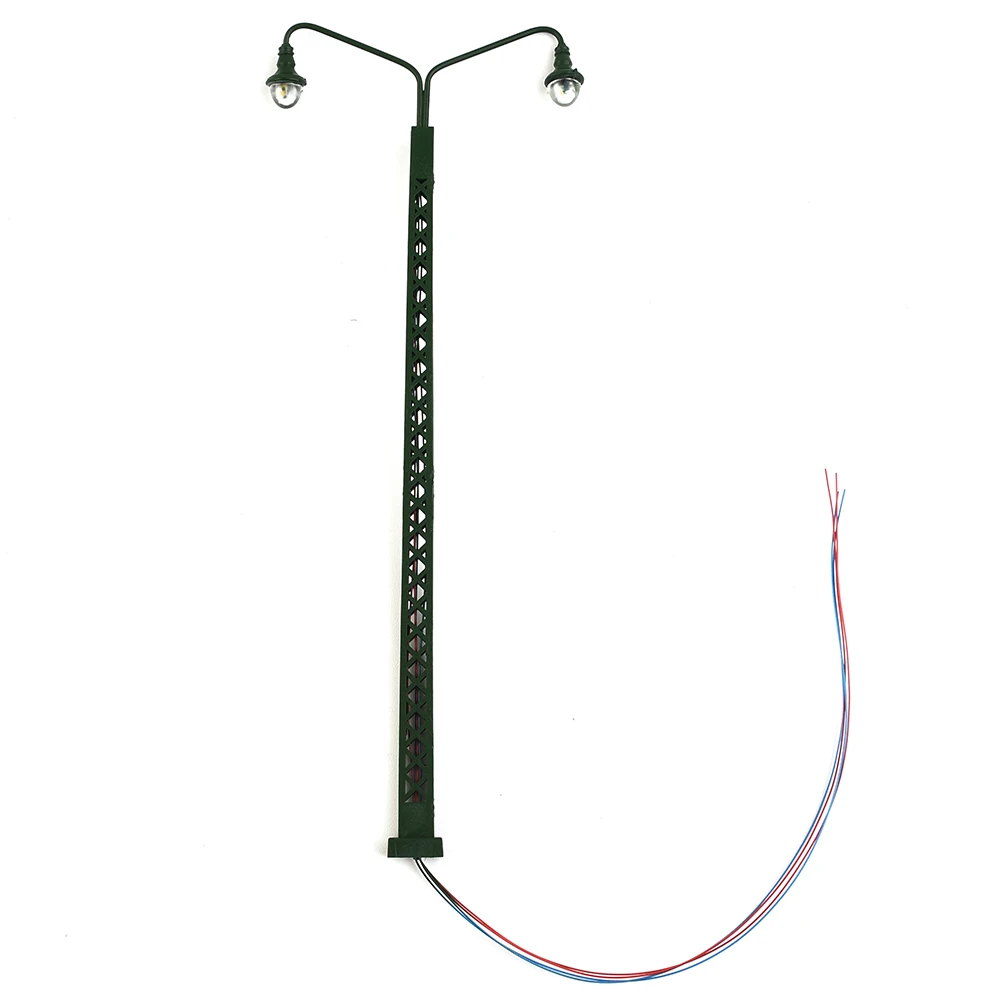 

3Pcs Model Railroad Lights Lattice Mast Light Gauge H0 1:87 LED Light Layout Building Train Landscape Accessories Toys For Kids