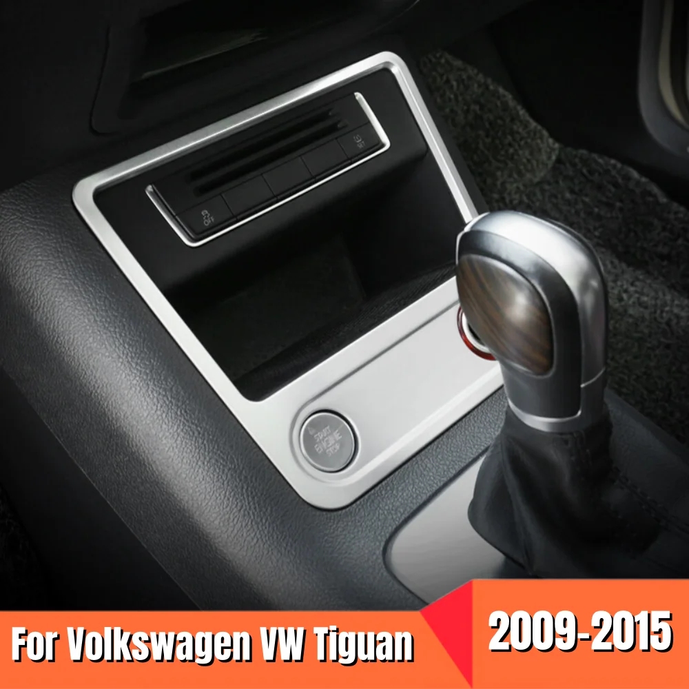 

Для Volkswagen VW Tiguan MK1 2009-2015 автомобильный двигатель, кнопка запуска и остановки, крышка панели, отделка из АБС-пластика, серебристый, автостайлинг, аксессуары
