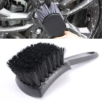 1pcs car tire rim brush wheel hub cleaning brushes black white tire auto washing tool auto wheels detailing cleaning accessories