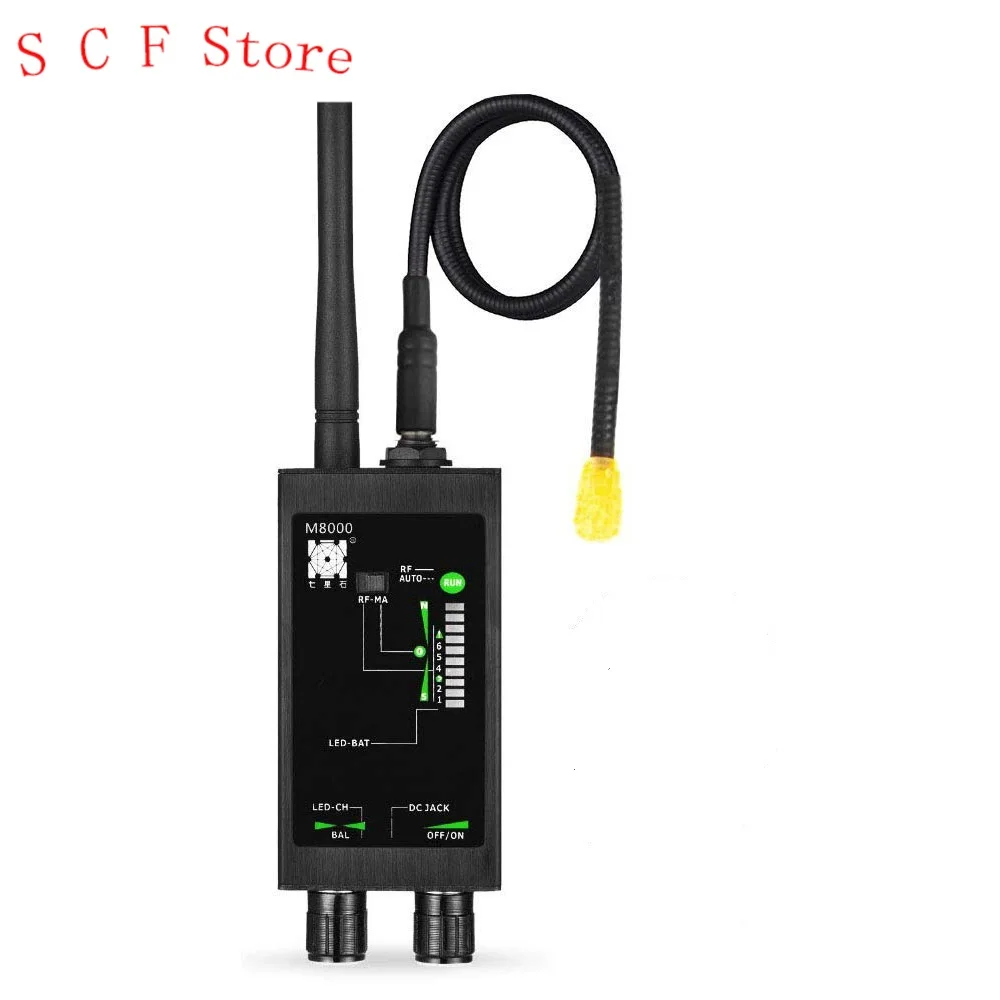

1MHz-12GHz Wireless Cellphone Signal Detector RF Bug Detector GSM GPS Wiretapping Device Scanner