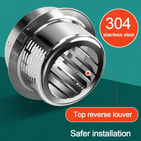 150 мм 304 нержавеющая стальная крышка дымохода, наружная стена, дымоотвод, вытяжной колпак, воздуховыпускное отверстие, защитная крышка для крыши, вентиляционное отверстие, камины