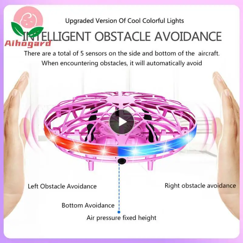 

Rc Aircraft 30 Minutes Charging Time Led Mini Electric Toy Usb Charging Hand Flying Ufo Ball Helicopter Model Children Toys Red