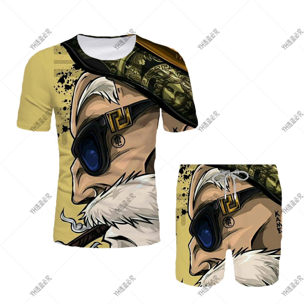 

3D Printed Goku T-Shirt Shorts Suit Boys Girls Dragon Ball Anime 2 Pieces Cartoon Kids Boys Casual T-Shirt Tops Shorts Clothing