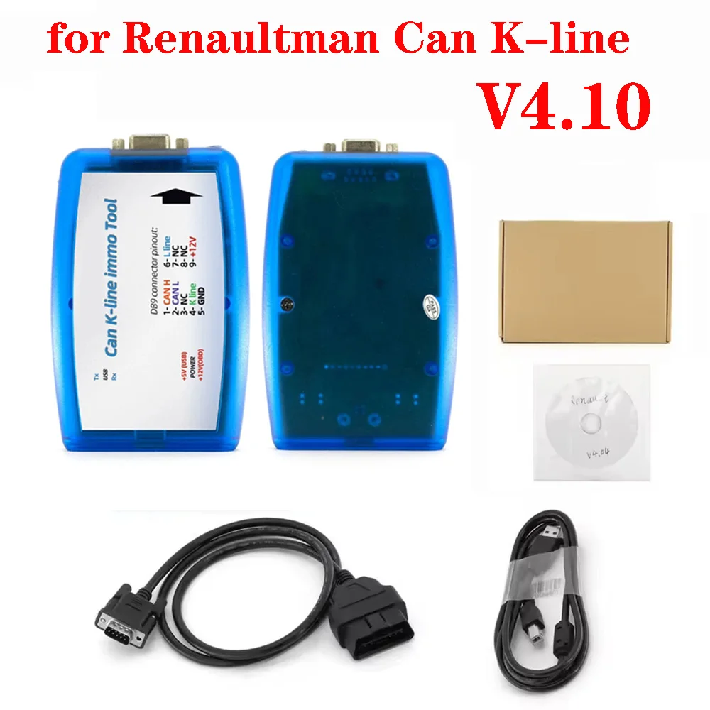 Новое обновление V4.10 для Renaultman Can K-line Immo Tool Support R/W EEPROM Renault CAN/K-line ECU Clear Immobilizer