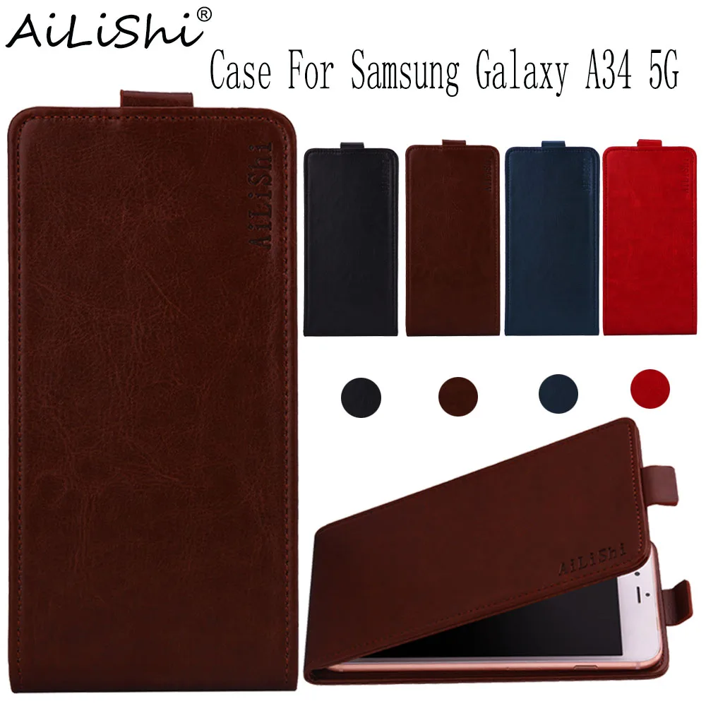 

AiLiShi Case For Samsung Galaxy A34 5G Up And Down Flip PU Leather Case Exclusive 100% Phone Protective Cover Skin+Tracking