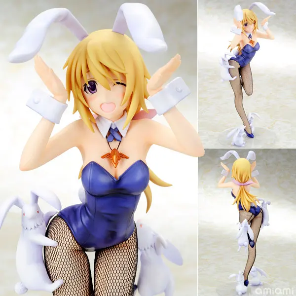 

23cm 4-Leaves IS Infinite Stratos Charles Dunois Sexy Anime Figure Charlotte Dunois Bunny Girl Action Figure Adult Model Toys