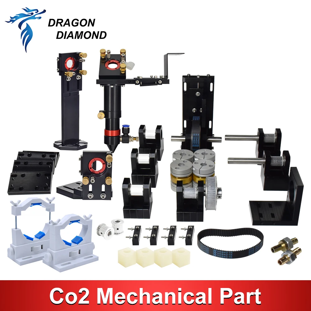 CO2 Laser Mechanical Kit Cutting Machine Metal Component Parts Laser Head Connection Set For DIY Transmission Hardware Fitting