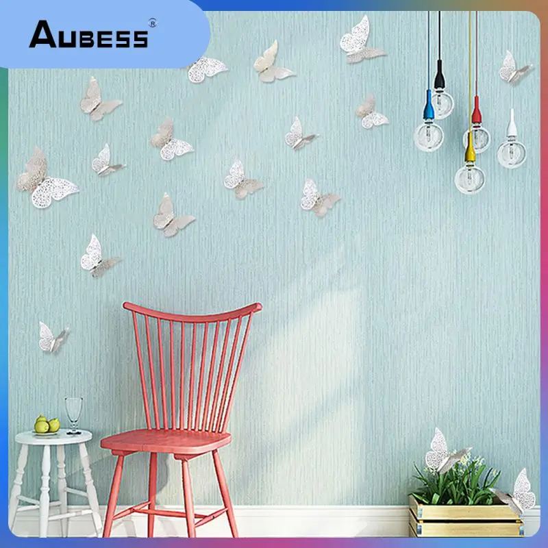 

12PCS/Set 3D Butterflies Wall Sticker Mirror And Hollow Multicolor Butterfly Living Room Kids Baby Rooms Decor For Home Decor