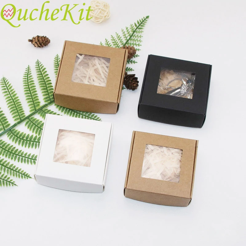 Transparent Pvc Window Soap Case Wedding Christmas Baby Shower Chocolate Gift Packaging Boxes