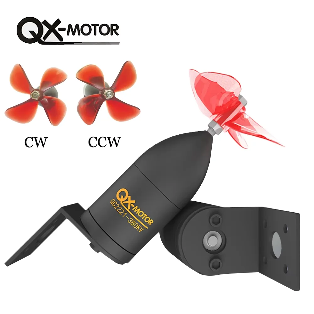 Подводный двигатель QC2221 лодка esc 380kv 550KV 6S бесщеточный мотор водонепроницаемый