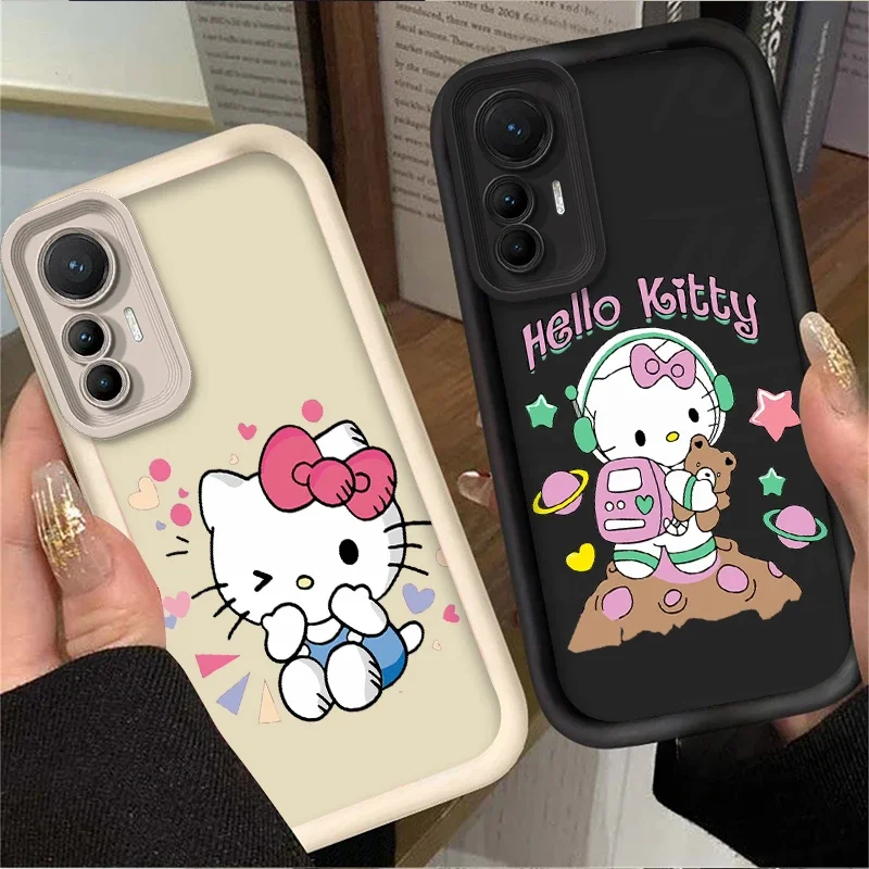 Мягкий силиконовый 3D-чехол Sanrio Hello Kitty для Xiaomi Redmi Note 13 12 11 Pro Plus 4G 5G 12S 11S 10S 10 9 9S 8 12C 13C