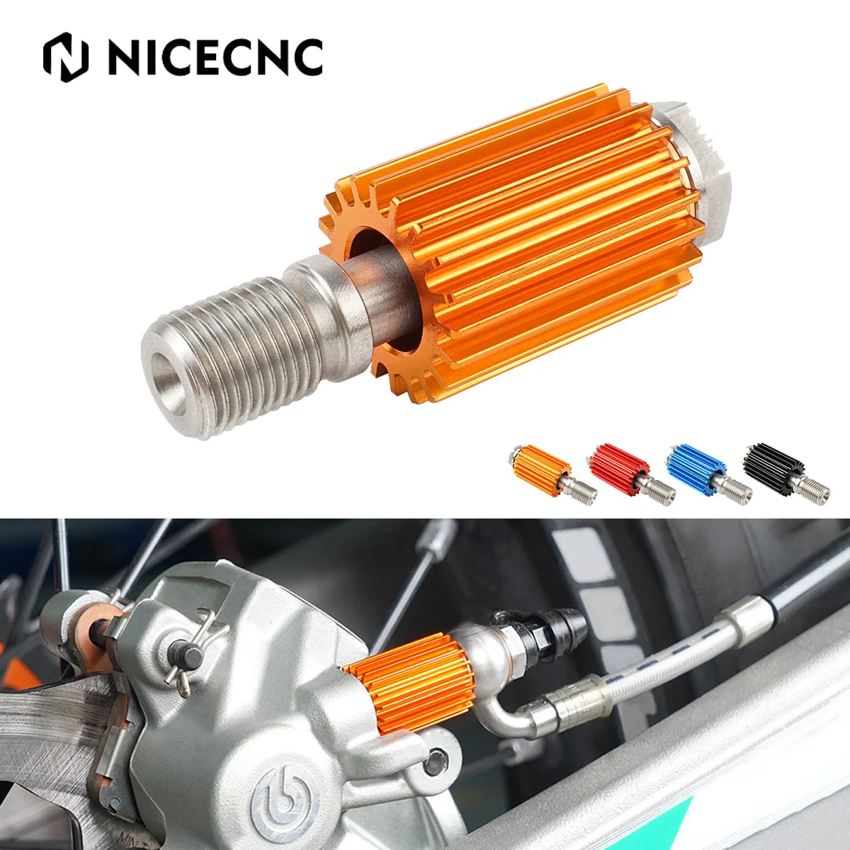 

NiceCNC For KTM EXC300 EXC EXCF SX SXF XC XCF XCW XCFW MXC 125 250 300 350 400 450 500 530 2004-2024 2023 Brake Caliper Cooler