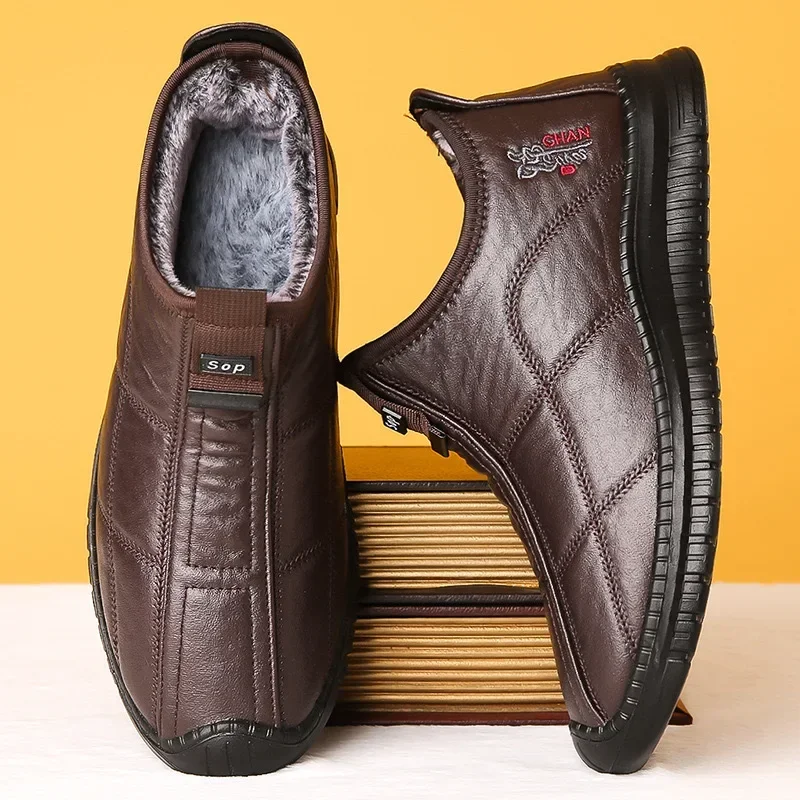 Зимние мужские ботинки - это теплые непромокаемые нескользящие толстые