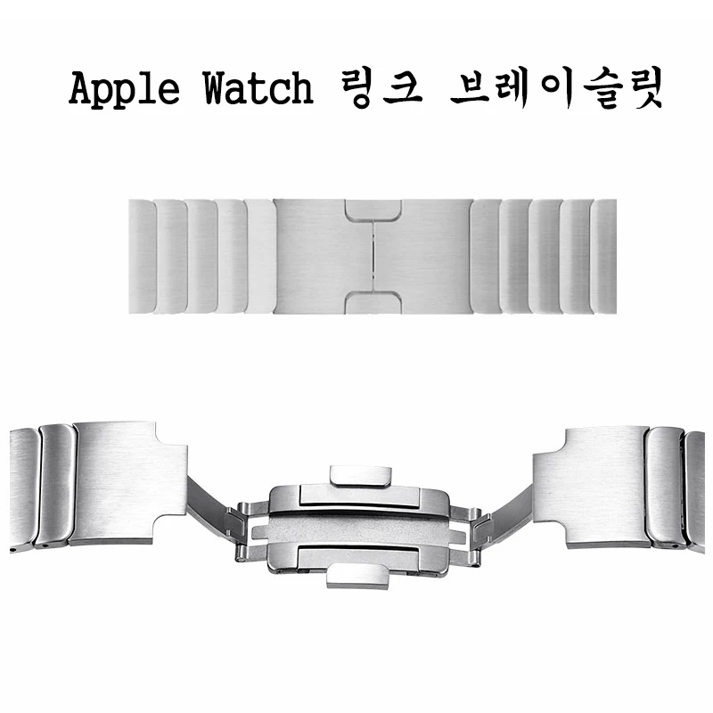 Strap for apple watch Band link bracelet luxury 316L stainless steel alloy adjustable gen.6th iWatch series Ultra 8 7 6 SE 5 4 3