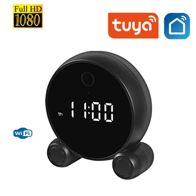 

Tuya Smart Home Wifi Digital Peephole Door HD Clock Mini Camera Recorder Video Intercom Surveillance Cameras for Smartphone