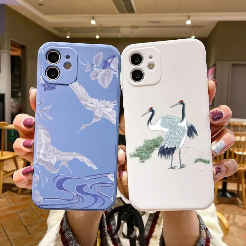 

Stration большой чехол для телефона для IPhone 14 11 12 13 Pro Max X XR XSMax 6 6S 7 8 Plus SE 2022 Мягкий Квадратный цветной чехол для телефона