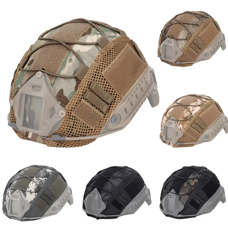 

Тактический чехол для шлема Fast MH PJ BJ OPS-Core, шлем для страйкбола, пейнтбола, армейский чехол для шлема Мультикам с эластичным шнуром