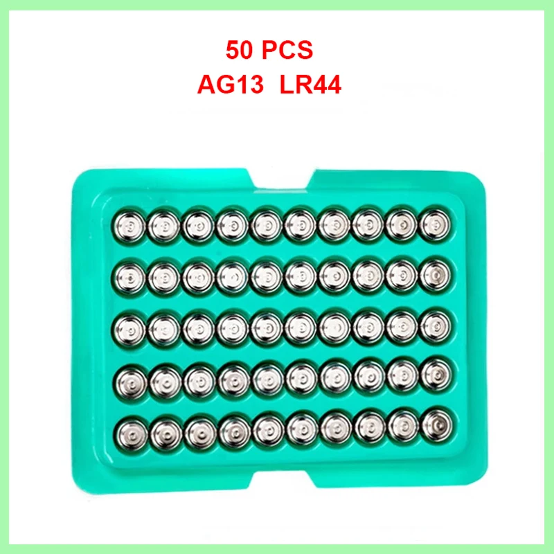 

50PCS LR44 AG13 1.5V High quality Original Alkaline Button Batteries 357 357A A76 GPA76 Cell Coin Battery For Watch