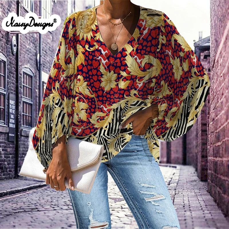 Noisydesigns 4XL Женская блузка большого размера принт музыкальных нот женская