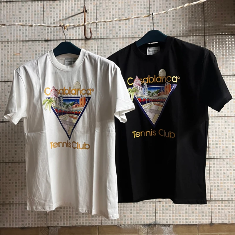 

Прямая поставка, футболки с надписью «Замок», принт с логотипом, парные высококачественные хлопковые футболки 3XL с коротким рукавом для мужчин и женщин