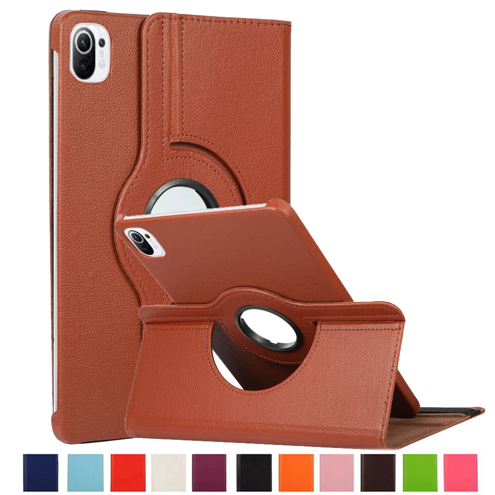 

360 Rotating Protective Case for Xiaomi Mi Pad 5 Leather Case Mi Pad 5 Pro 11 Inch Tablet Shell All-inclusive Anti-fall Sleeve