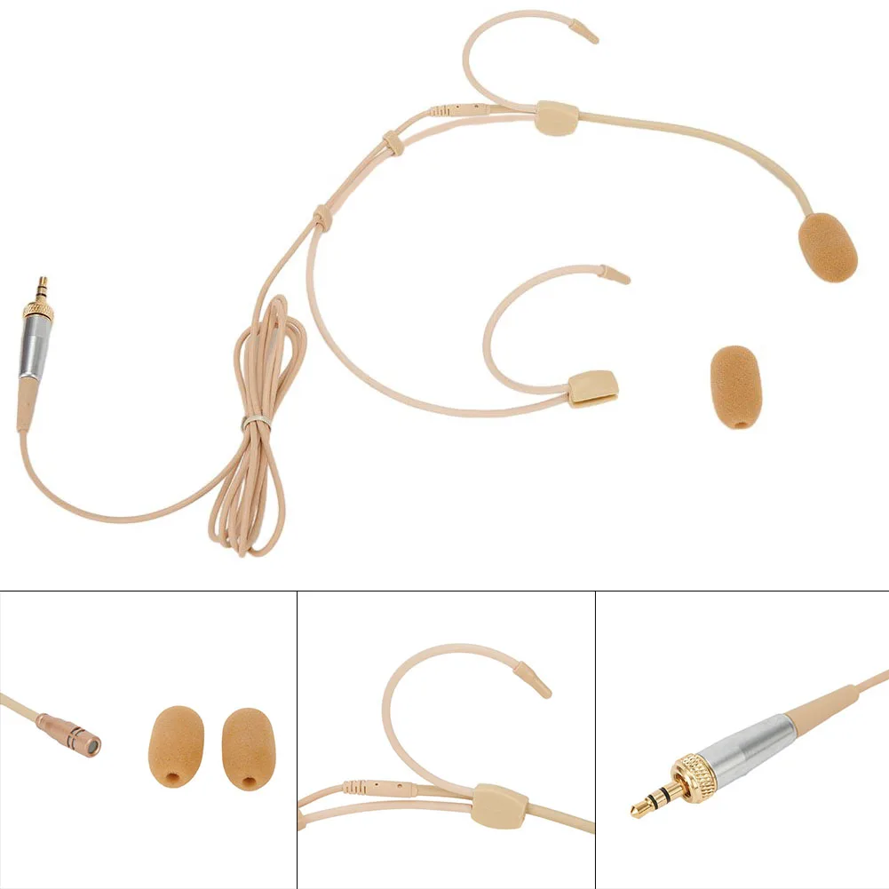 

100% новый чехол для микрофона головной убор 2,0 в-10 в. Искусственный кардиоидный ушной крючок для Sennheiser Для Shure Wireless