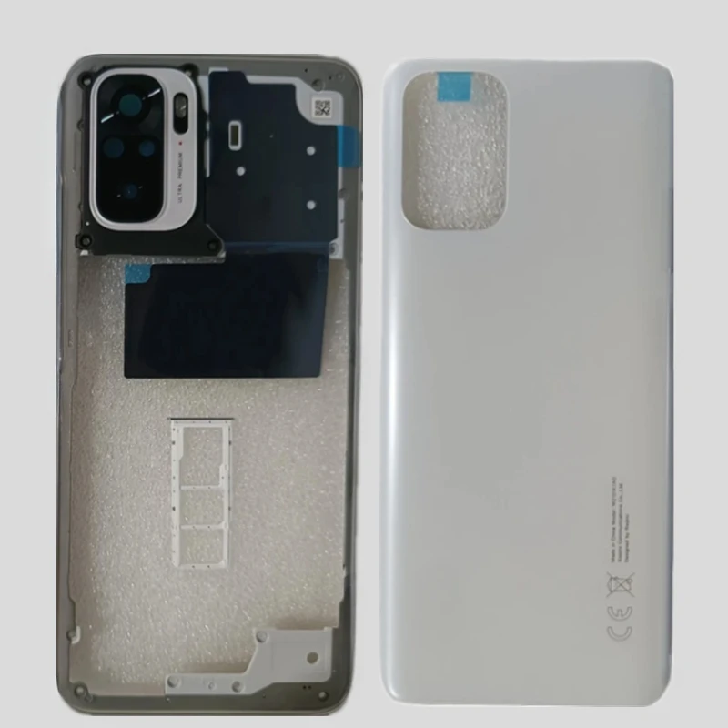 Полный чехол для Xiaomi Redmi Note 10S крышка средней рамки + задняя аккумулятора задней