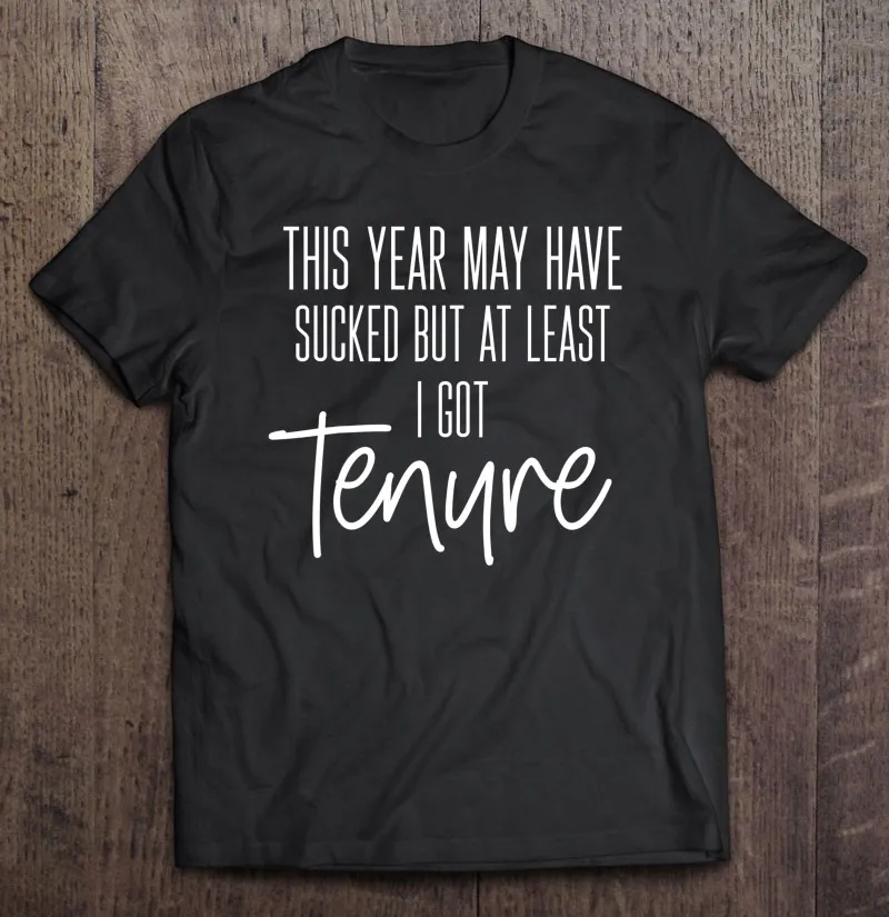 

Новинка 2021, Мужская футболка с надписью Tenured, учитель преподавателя, в этом году, модель Ver2, рубашка, мужская рубашка в Корейском стиле, блузк...