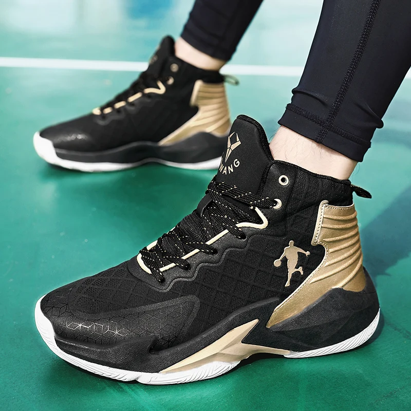 

Fashion Men's High-top Basketball Shoes Outdoor Casual Sports Shoes Wear-resistant Thick-soled Basketball Sneakers Men Trainers